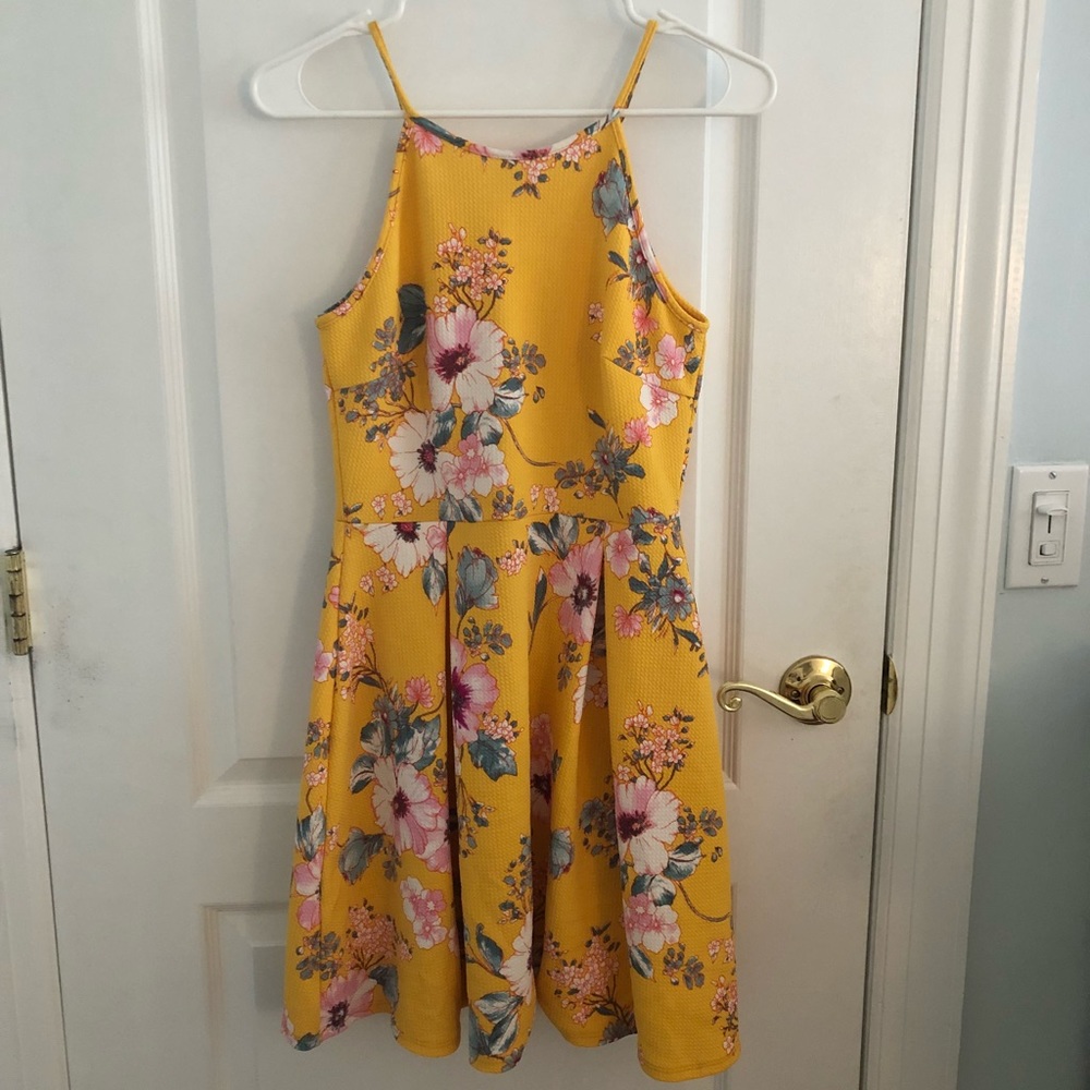 Girl’s Floral Skater Dress